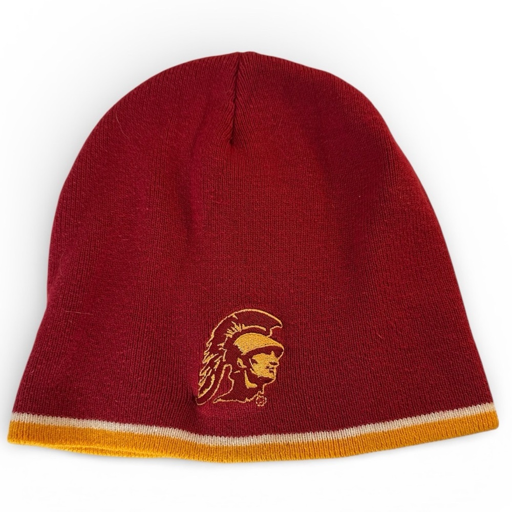 Colosseum‎ USC Trojans Football Classic Knit Burgundy & Gold Men's Winter Beanie